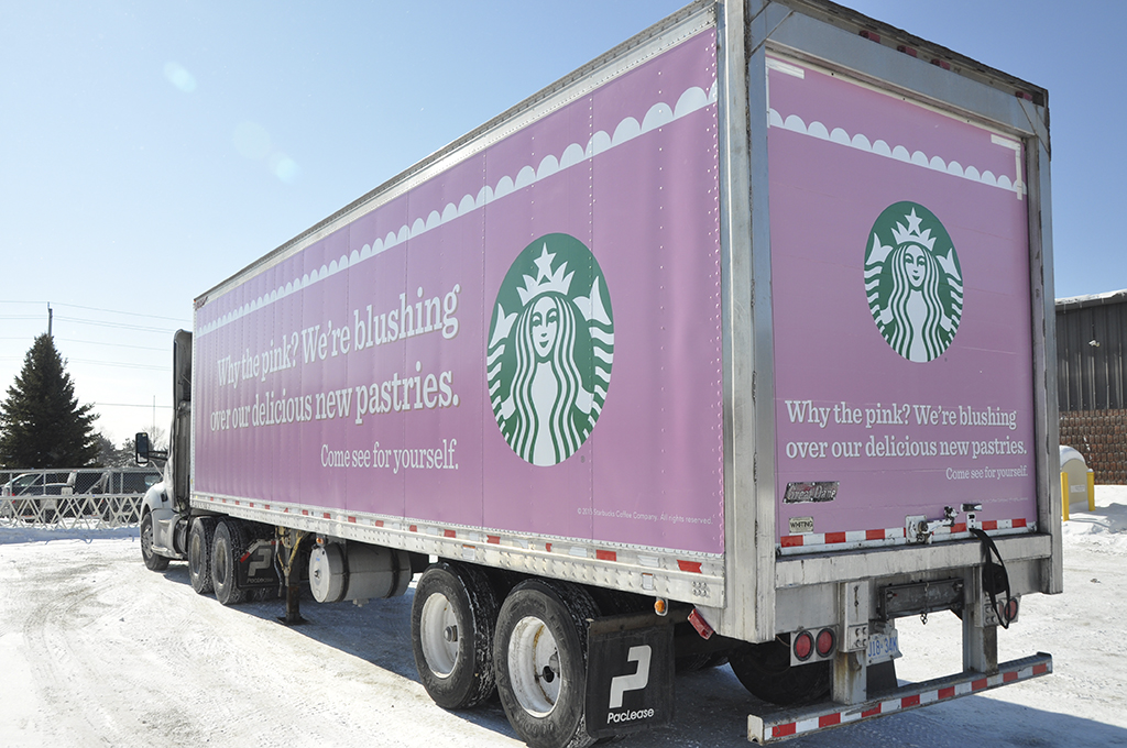 Starbucks Trailer Wrap